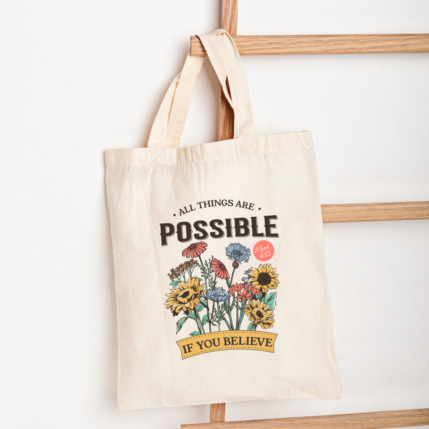 Bible Tote Bag All Things Are Possible