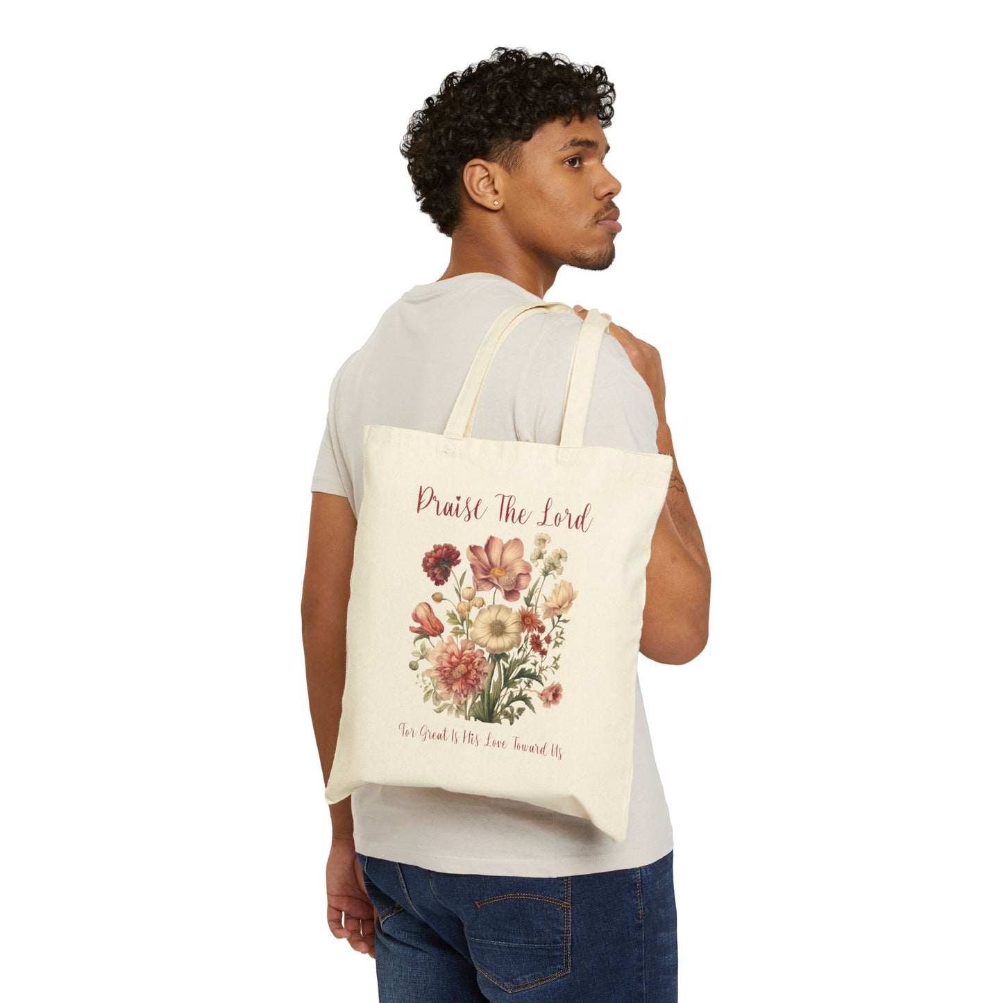 Floral Bible Study Bag, Christian Tote Bag, Floral Canvas Tote Bag, Everyday Tote Bag, Bible Verse Tote Bag, Bible Study Tote Bag