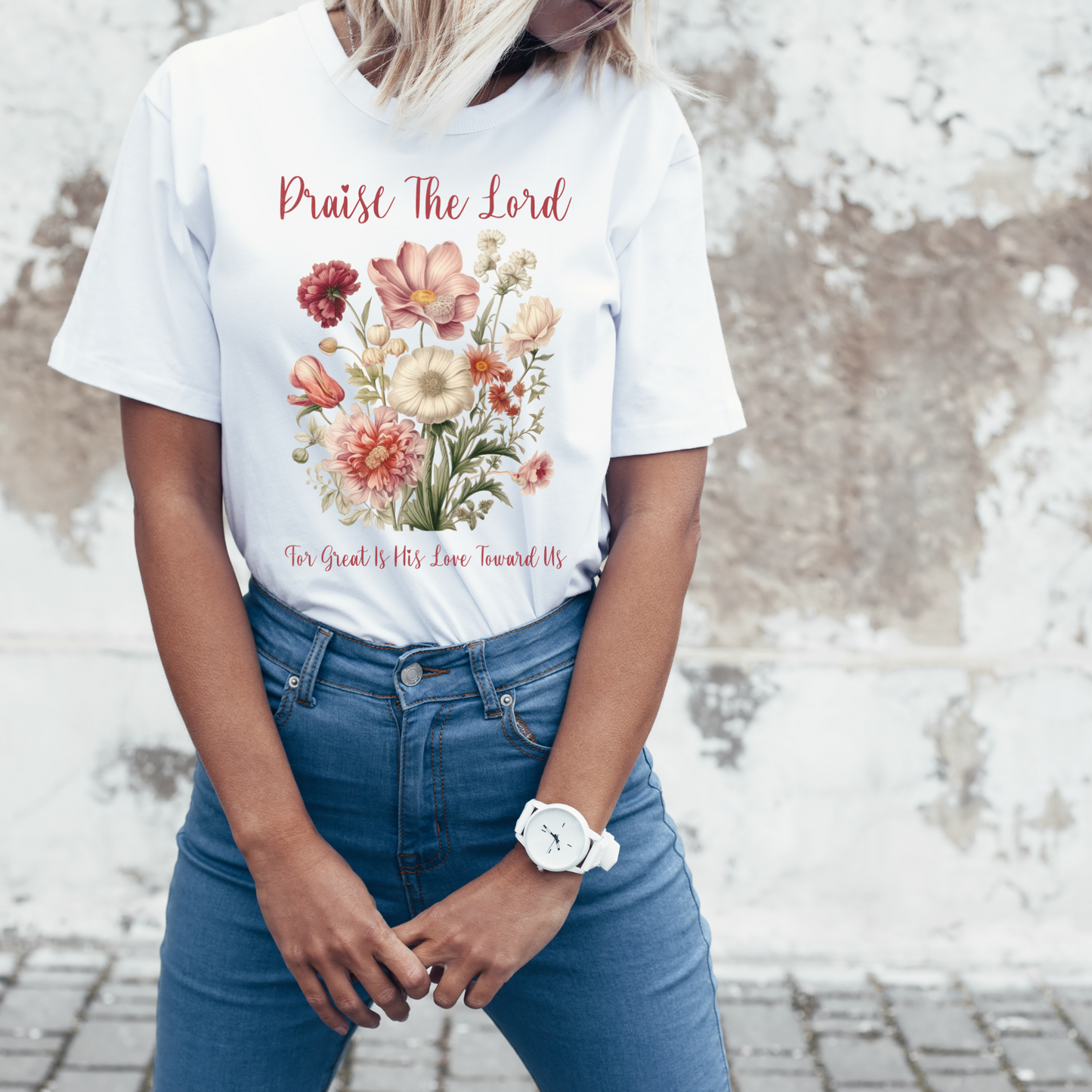 Floral Womens Christian T Shirt, Womens Bible Verse Shirt