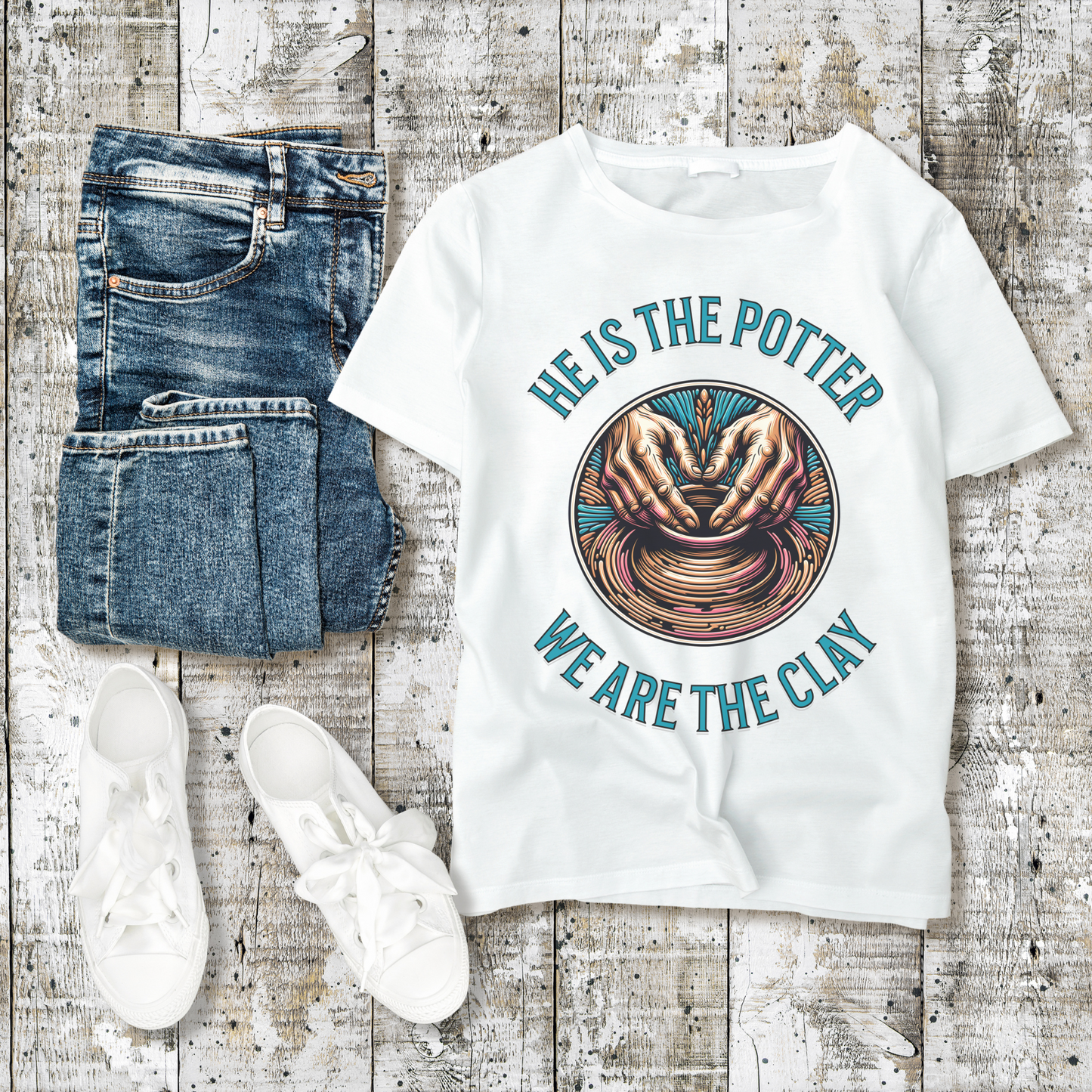 Christian Bible Verse Shirt, He Is The Potter, Trendy Christian Clothes