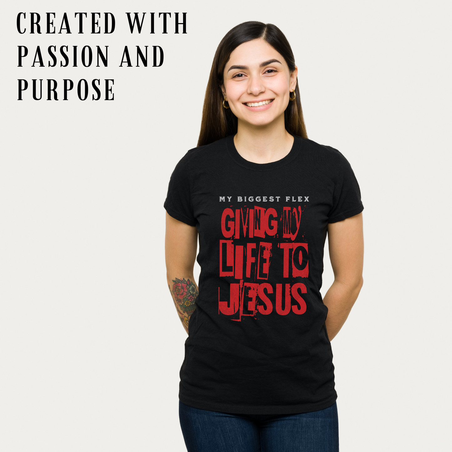 Unisex Christian Streetwear Graphic T-Shirt, Adult Unisex Shirt, Faith Based Apparel, Christian Crewneck, Jesus Shirt