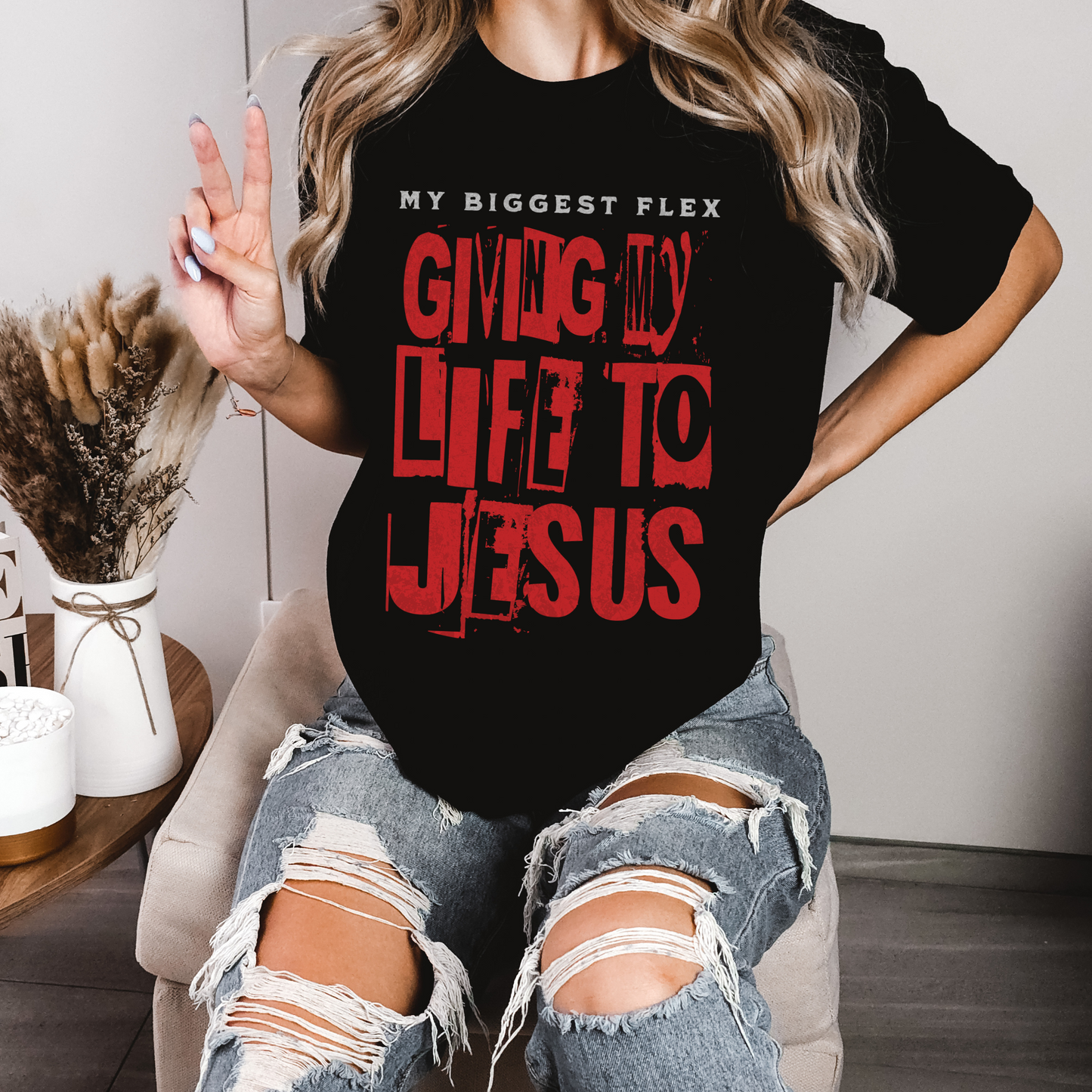 Unisex Christian Streetwear Graphic T-Shirt, Adult Unisex Shirt, Faith Based Apparel, Christian Crewneck, Jesus Shirt