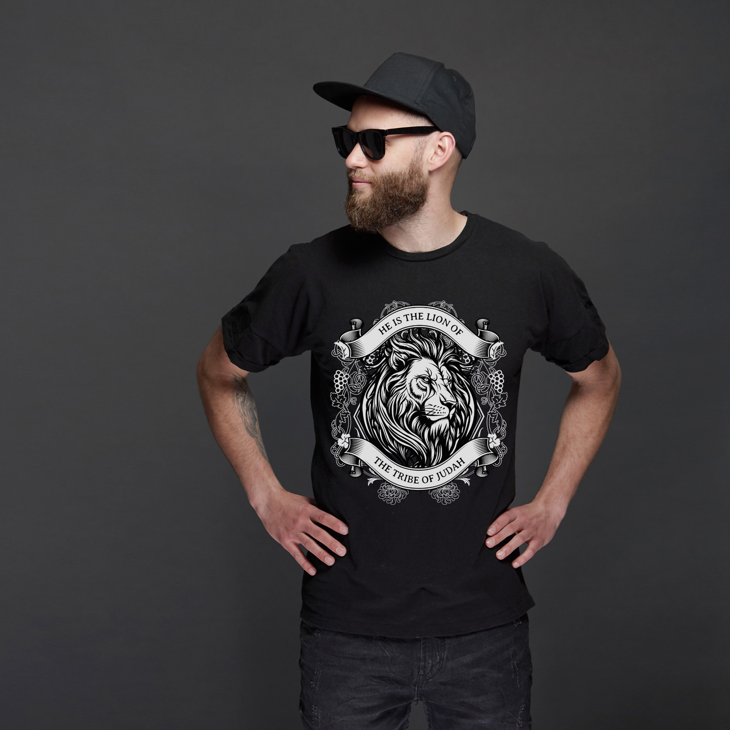 Men's Christian Streetwear Lion Of Judah T-Shirt