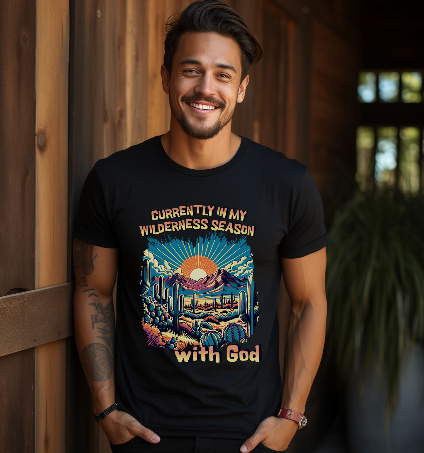 Unisex Funny Christian Tee, Wilderness Season Christian Graphic T-Shirt