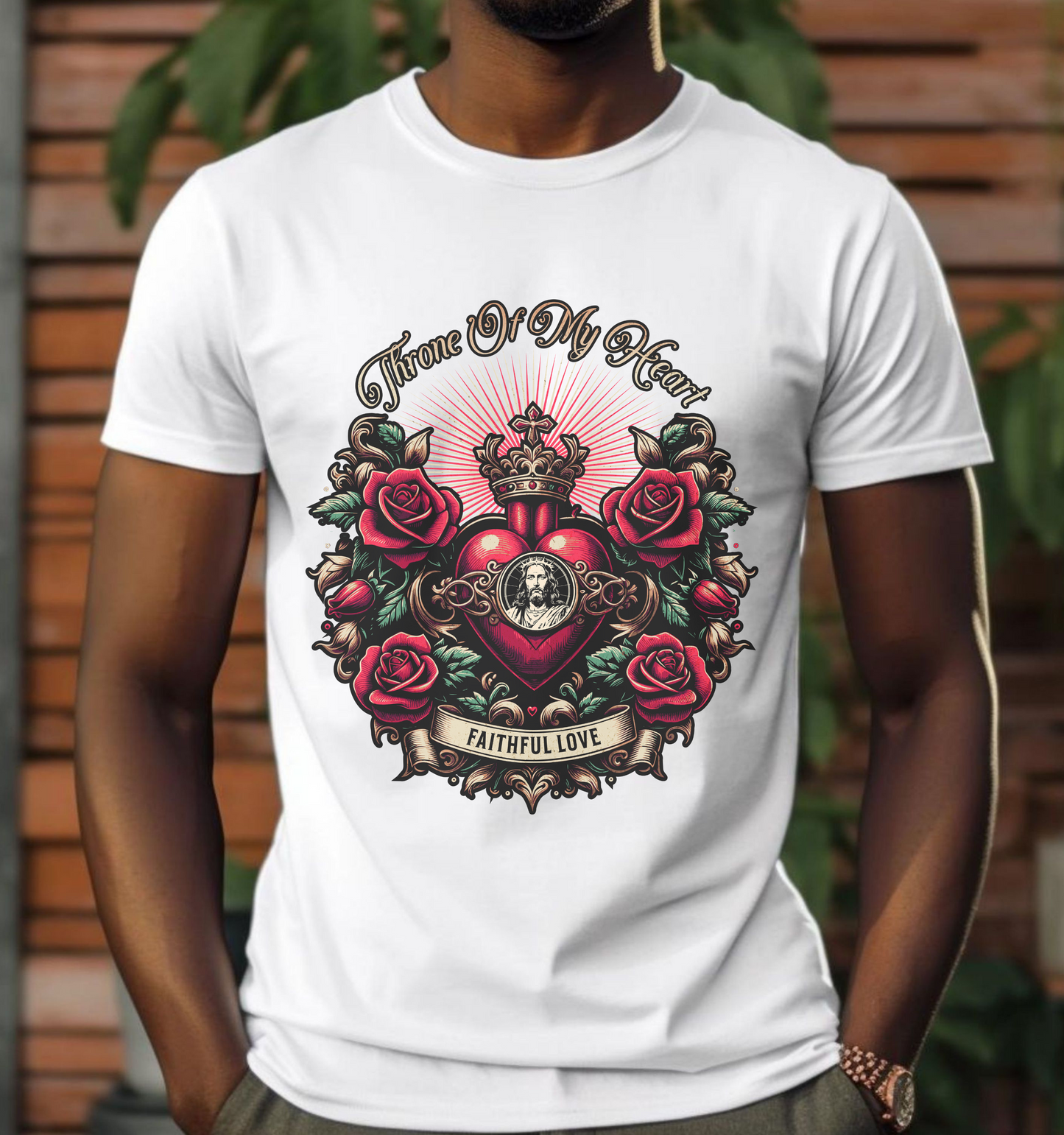 Christian Streetwear, Christian Graphic Tee, Throne Of My Heart, Jesus T-Shirt Design