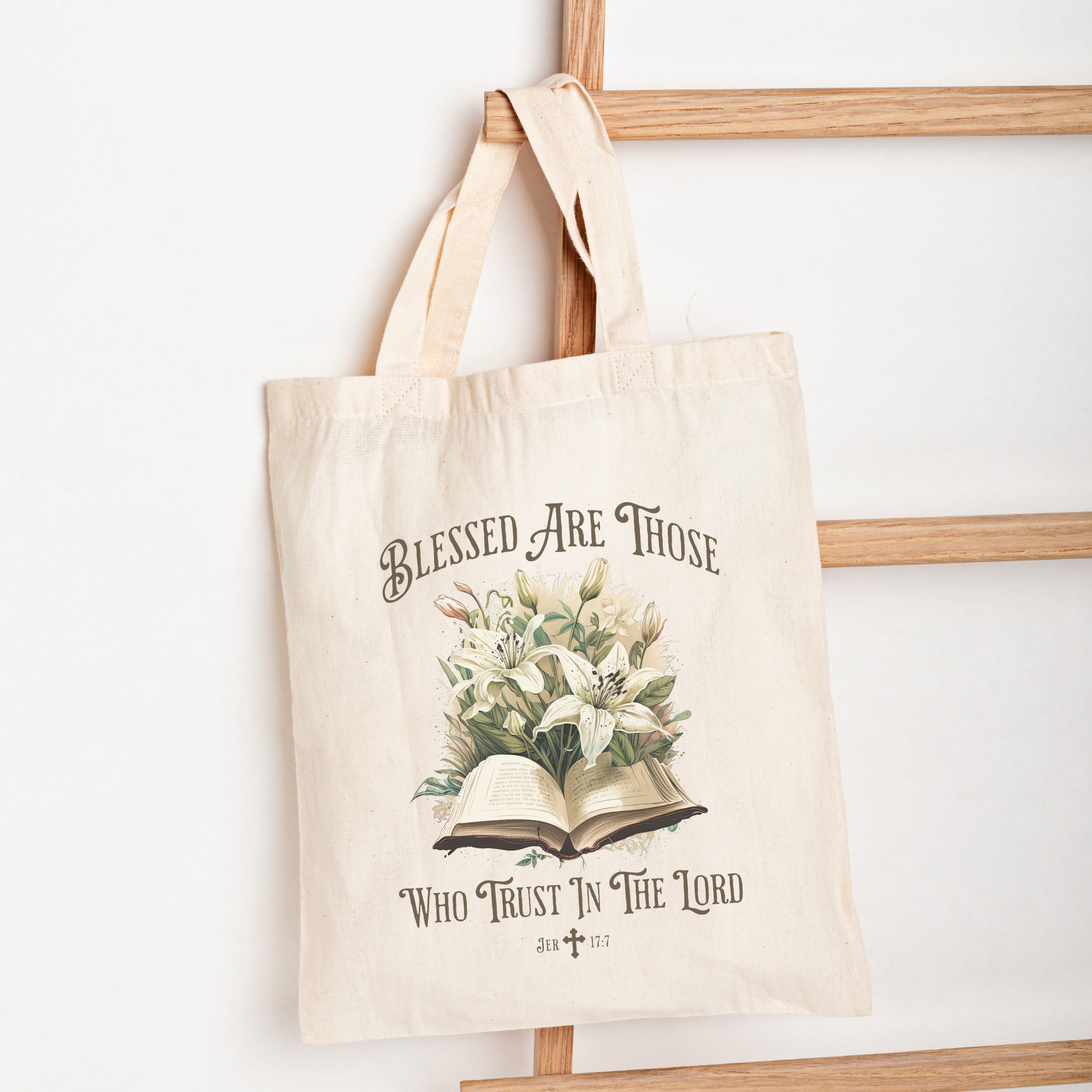 blessed are those bible tote bag